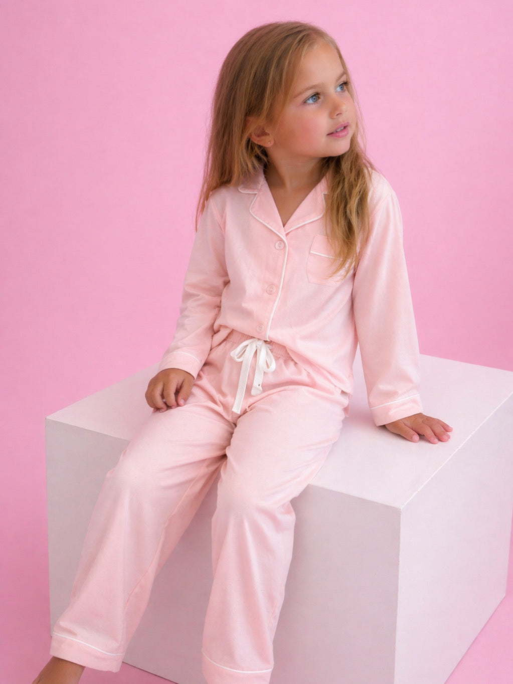 Pink Bamboo Long Pyjamas