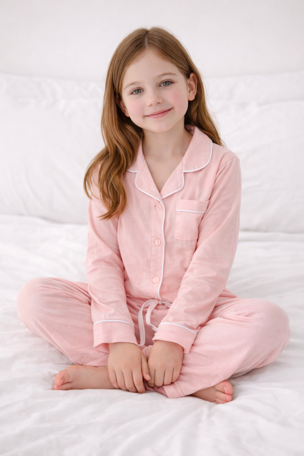 Pink Bamboo Long Pyjamas
