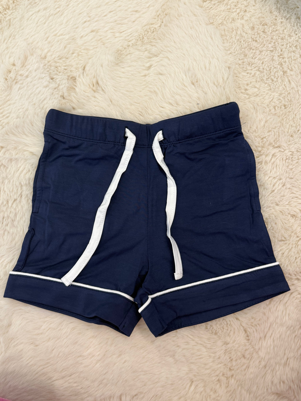 Navy Bamboo Short Pyjamas