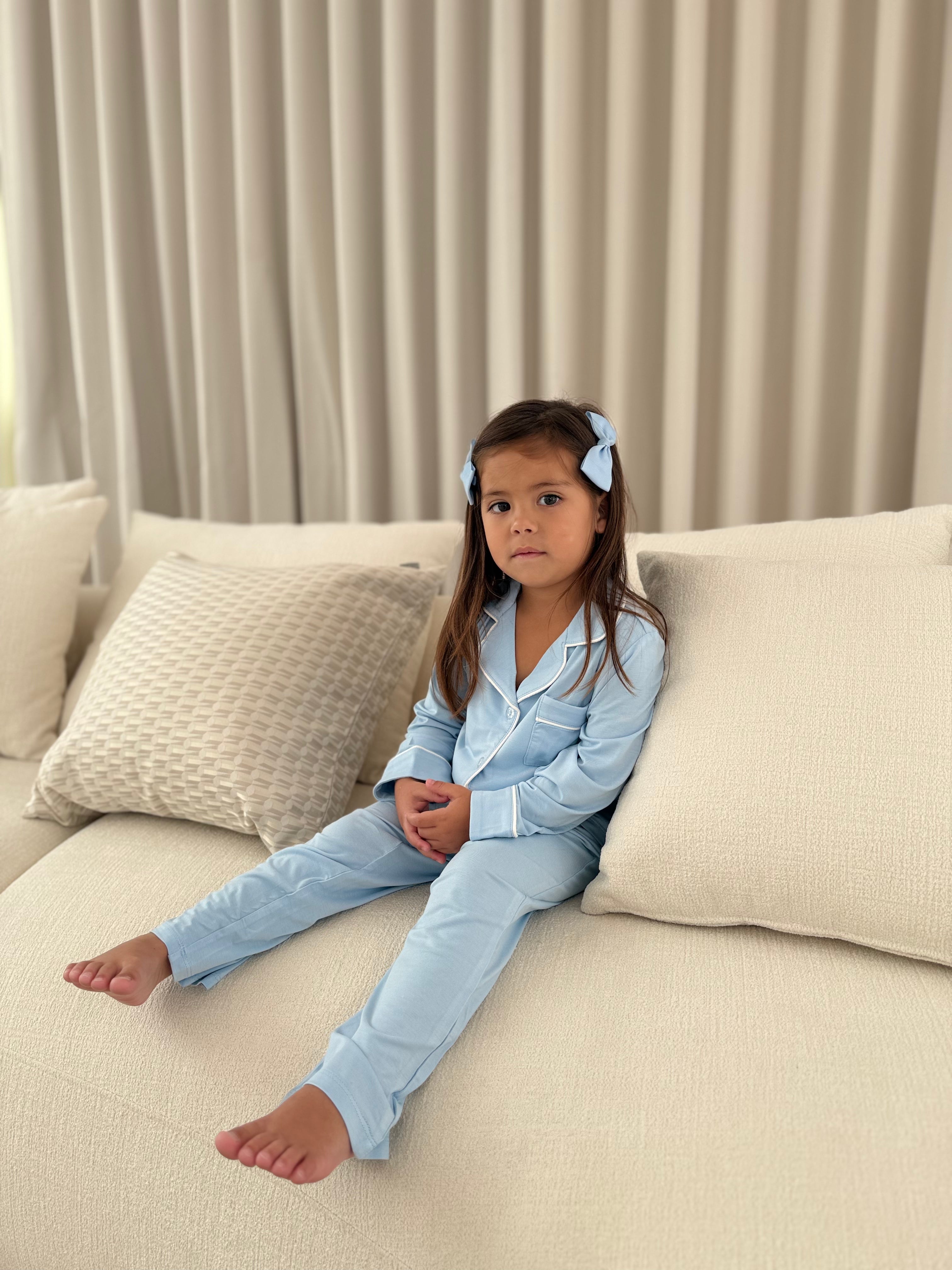 Blue Bamboo Long Pyjamas