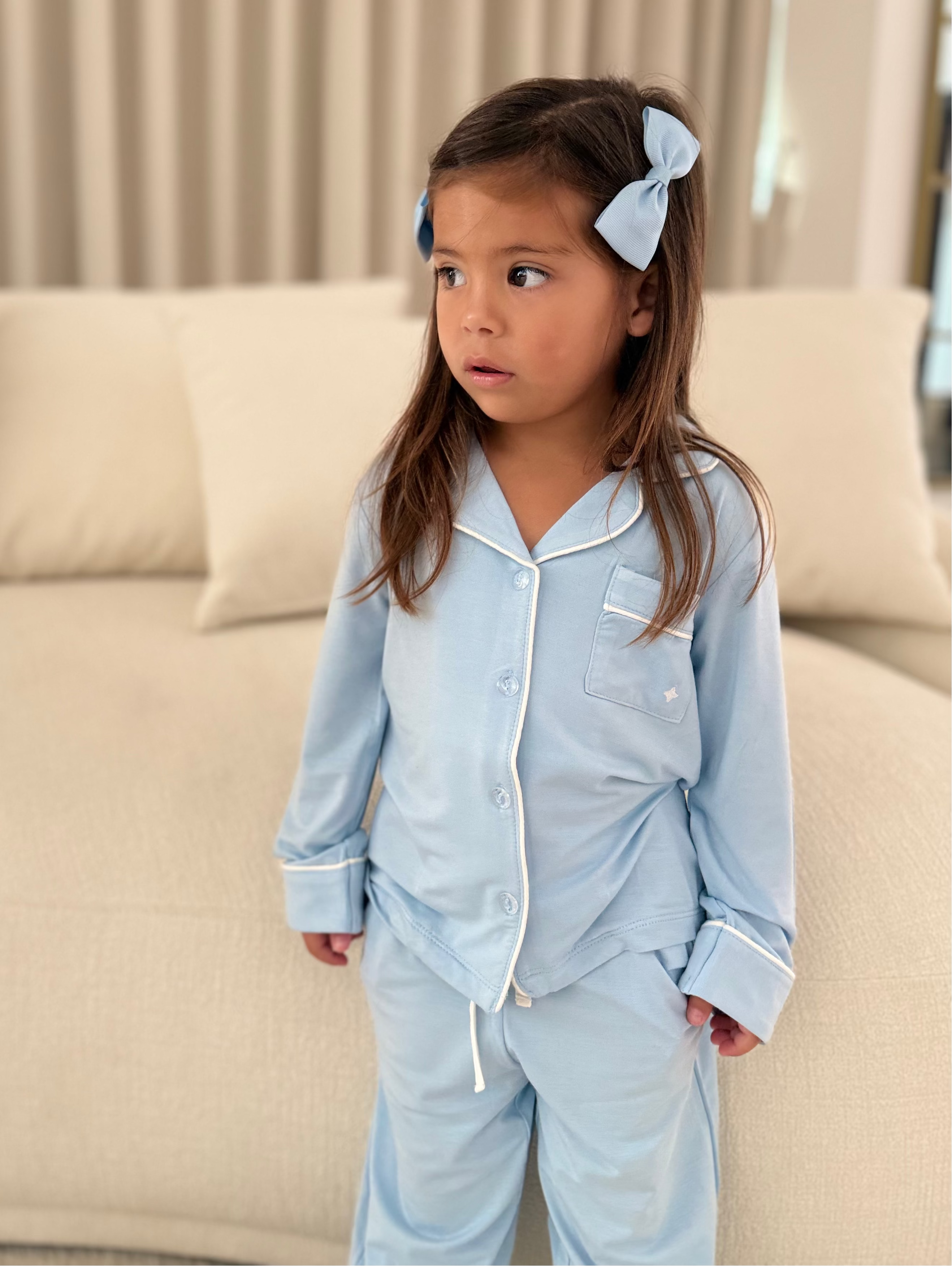 Blue Bamboo Long Pyjamas