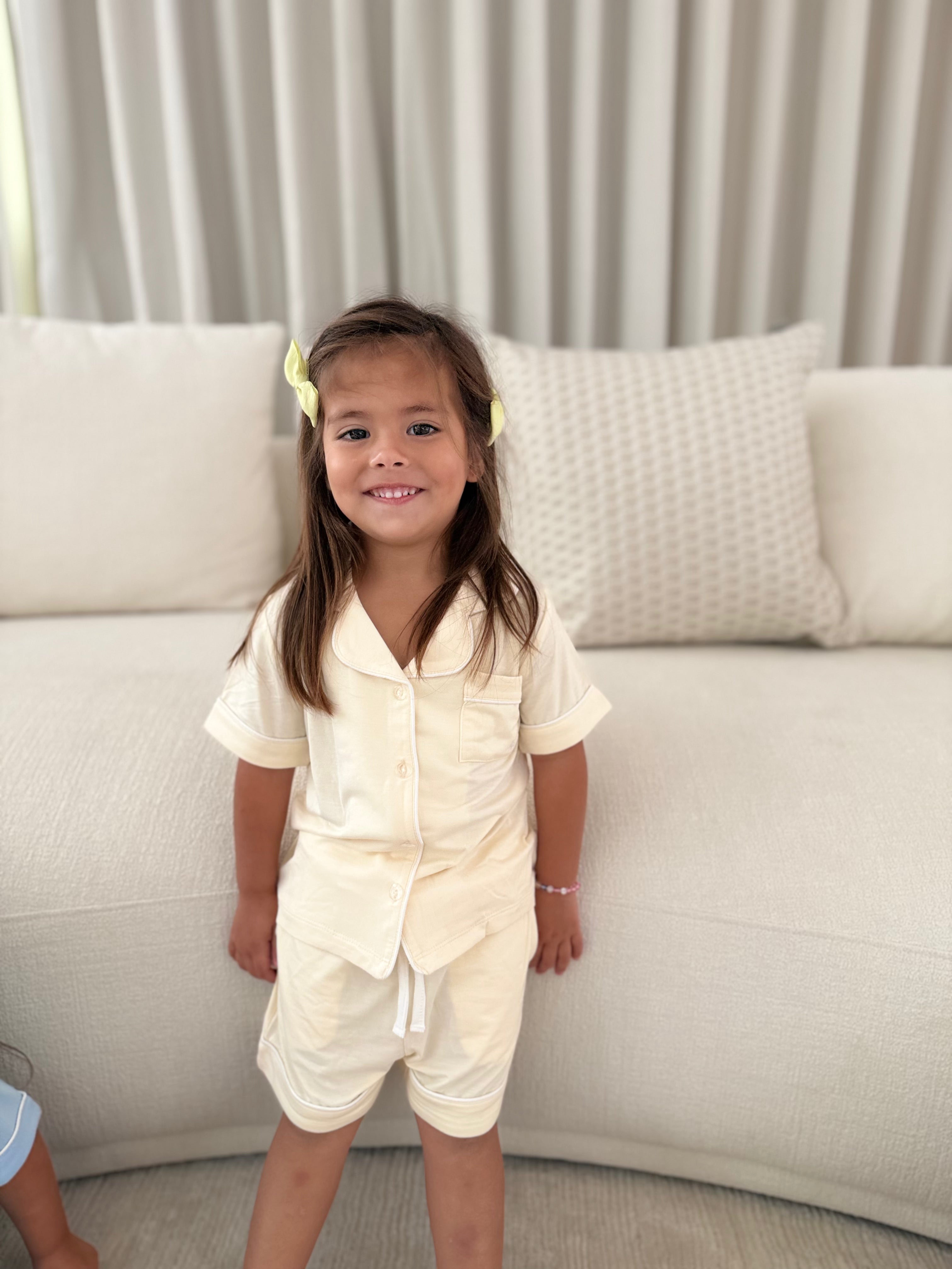 Yellow Bamboo Short Pyjamas