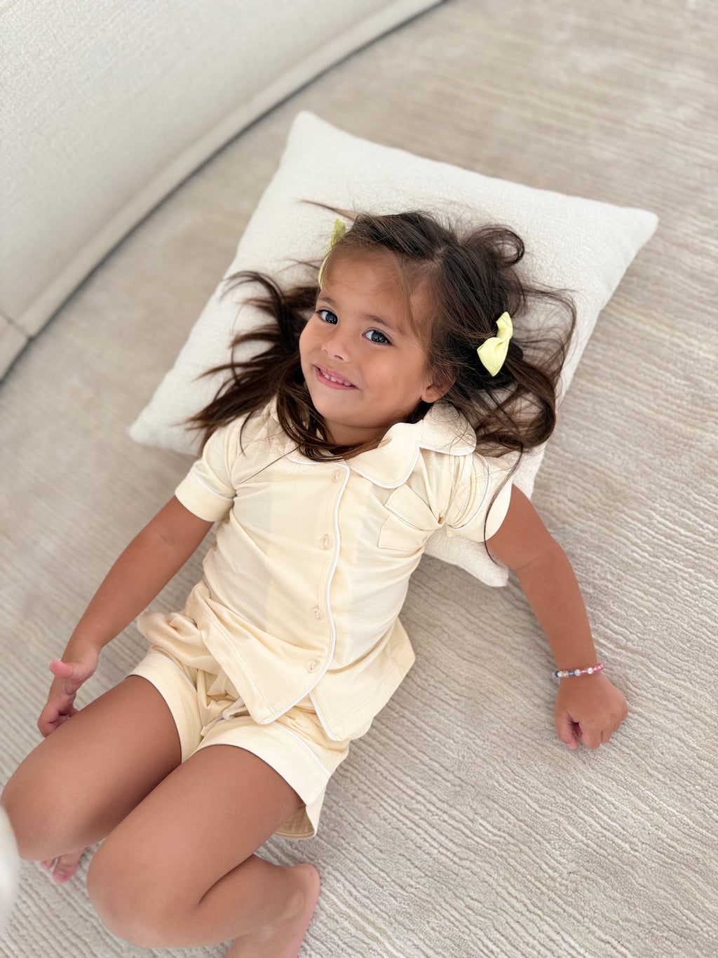 Yellow Bamboo Short Pyjamas