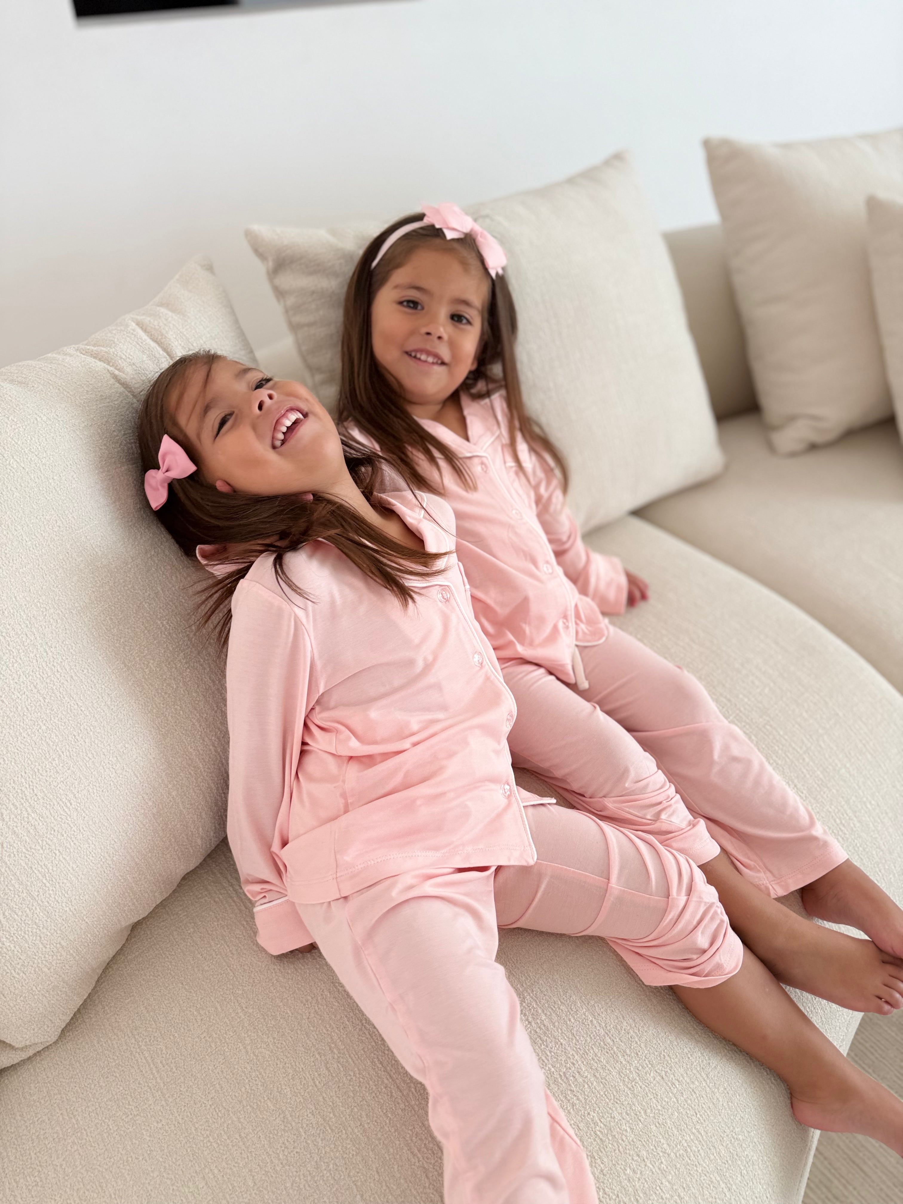 Pink Bamboo Long Pyjamas