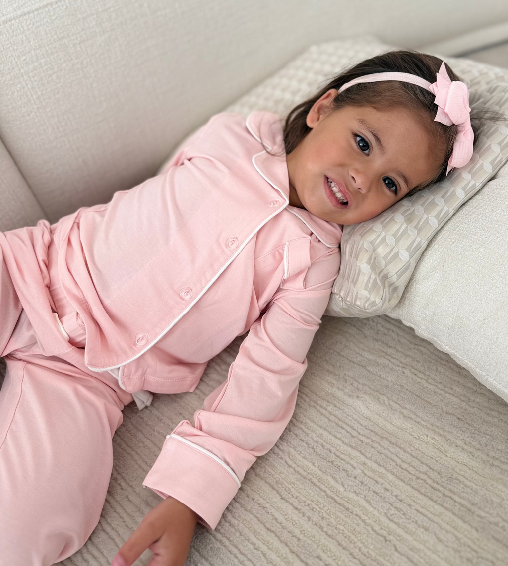 Pink Bamboo Long Pyjamas