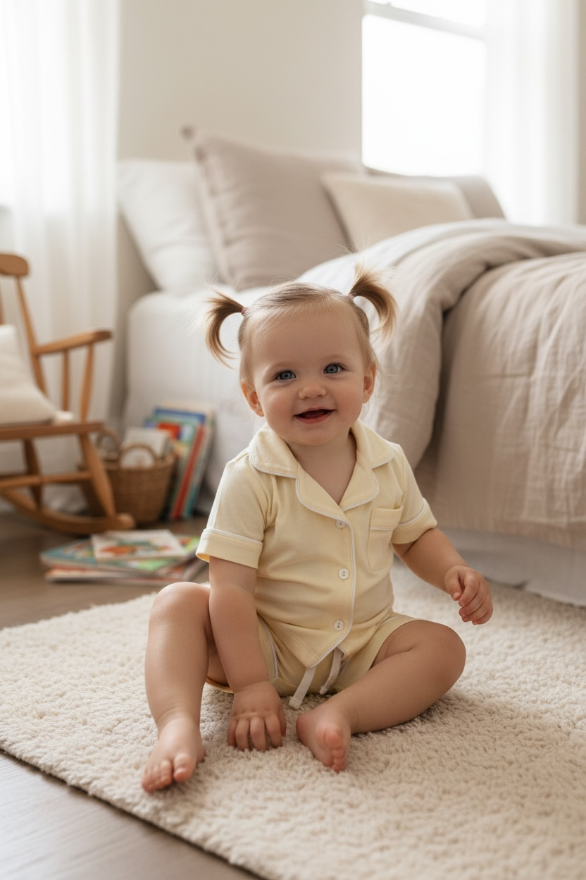 Yellow Bamboo Short Pyjamas