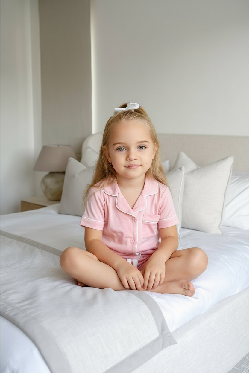 Pink Bamboo Short Pyjamas