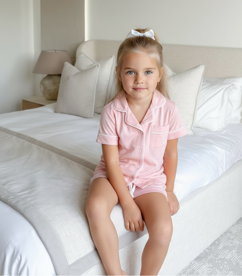 Pink Bamboo Short Pyjamas