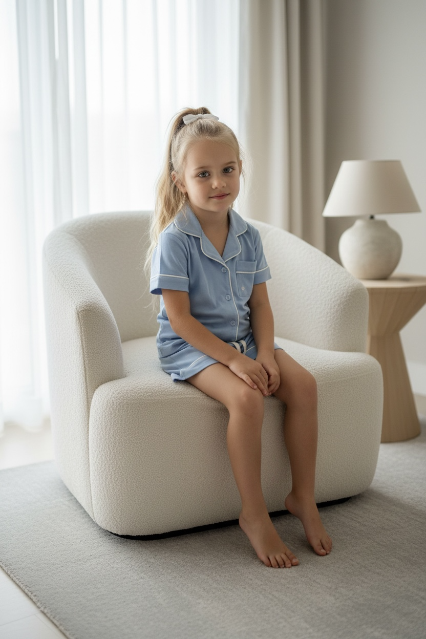 Blue Bamboo Short Pyjamas